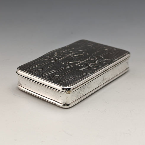 Early 19th Century French Antique 950 Silver Snuff Box 69g
